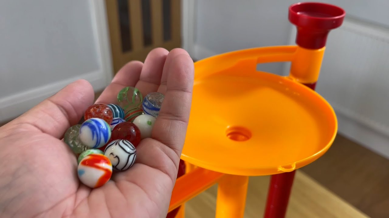 Marble Run with funnels and musical ending ASMR YouTube