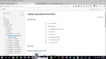 Cara Import Soal Pada LMS Moodle dengan Format Blackboard