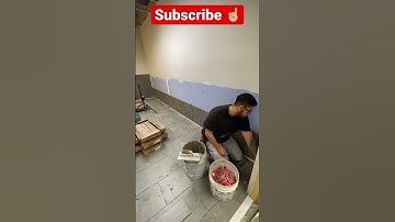 Timelapse tile installation 😱.    #satisfying #tileinstallation #tiles #timelapse #wow