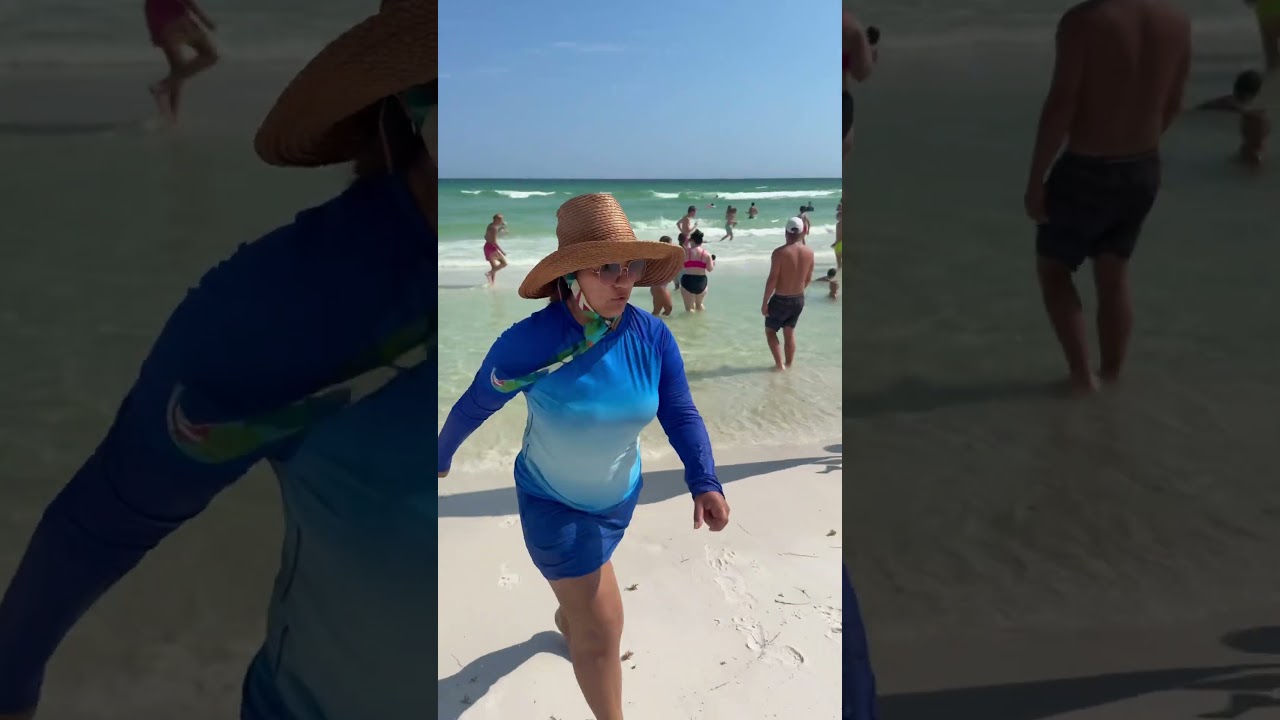 Mujer toxica en la playa #lifeinusa #humor #couplecomedy #funny