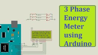 3 Phase Energy Meter using Arduino