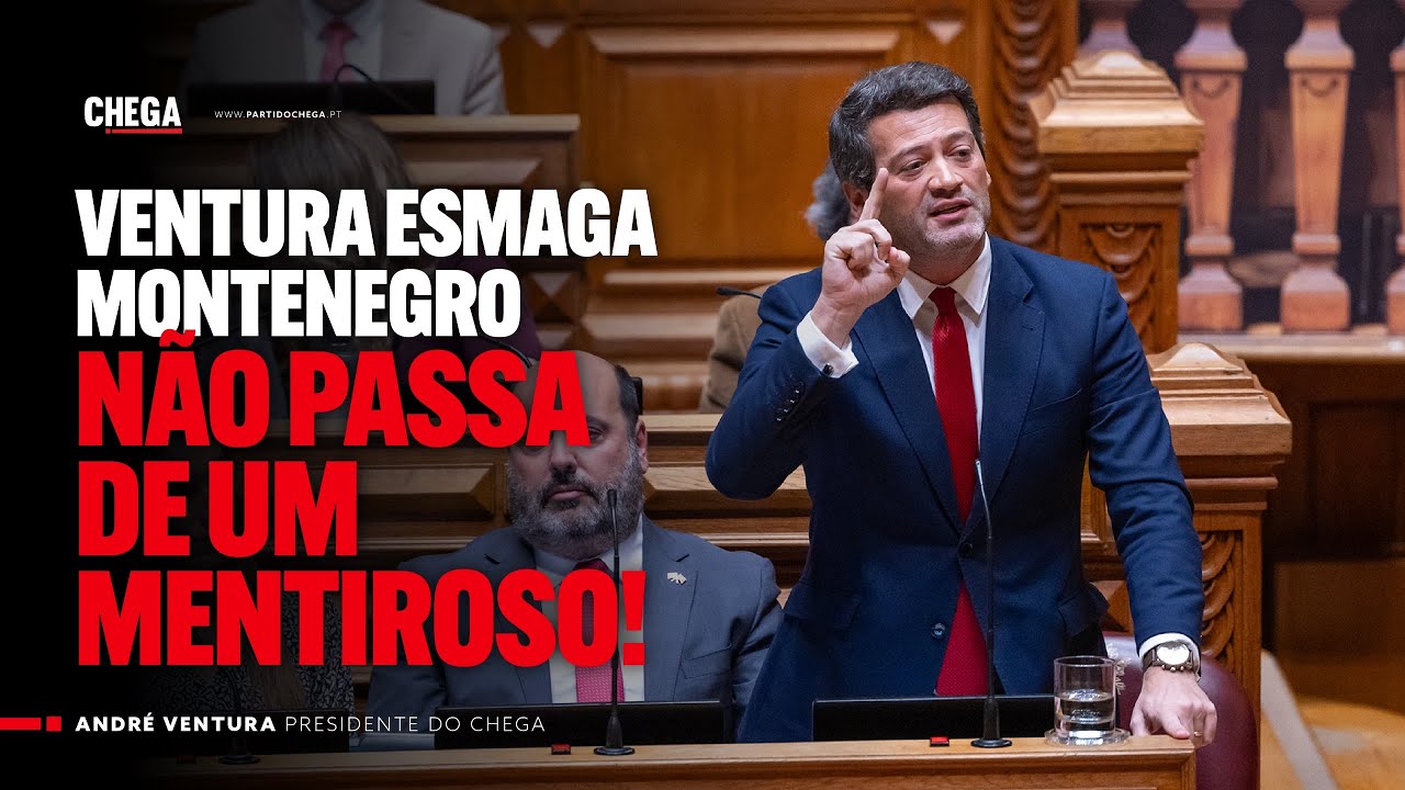 Ventura esmaga Montenegro: não passa de um mentiroso!