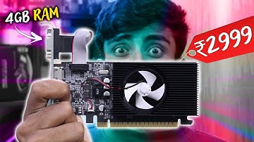 I Bought The Cheapest 4GB Graphic Card Possible⚡️That Can Run GTA5, Minecraft- Unboxing 3000rs GPU🔥