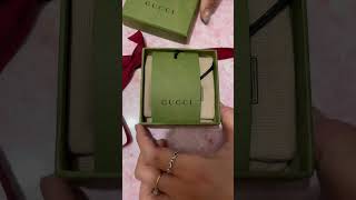 GUCCI Double G earrings unboxing #christmasgift