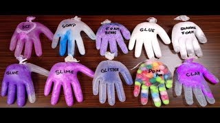 Fluffy Slime With Gloves - Glove Slime - Asmr Video