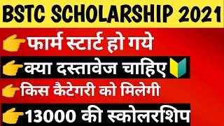 Bstc Scholarship 2021 Bstc Scholarship Form Kab Suru Honge Bstc Me Kitni Scholarship Milti Hai