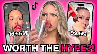 Full Face of VIRAL TikTok Makeup… Is Any of It Worth It?