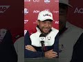 Jon Rahm recounting his night with Tyrrell Hatton #rydercup #golf