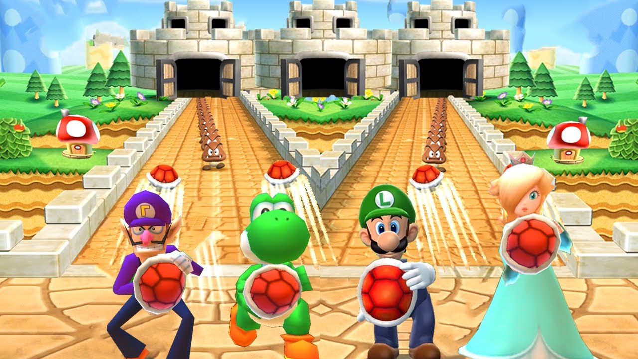 Mario Party The Top 100 - Who Is Unlucky? - Yoshi vs Luigi vs Waluigi vs Rosalina