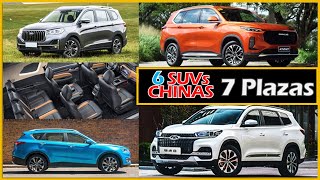 Las 6 MEJORES SUVs Chinas de 3 Filas o 7 Puestos por PRECIO | Vary Topics