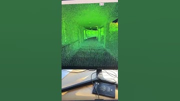 Drone LiDAR x Indoor SLAM 3D Model Fly-through! | #shorts