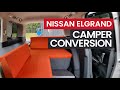 Van tour nissan elgrand camper conversion