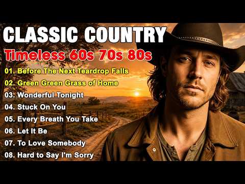 Before the Next Teardrop Falls, Green Green Grass of Home🔥Classic Country Music Timeless 60s 70s 80s