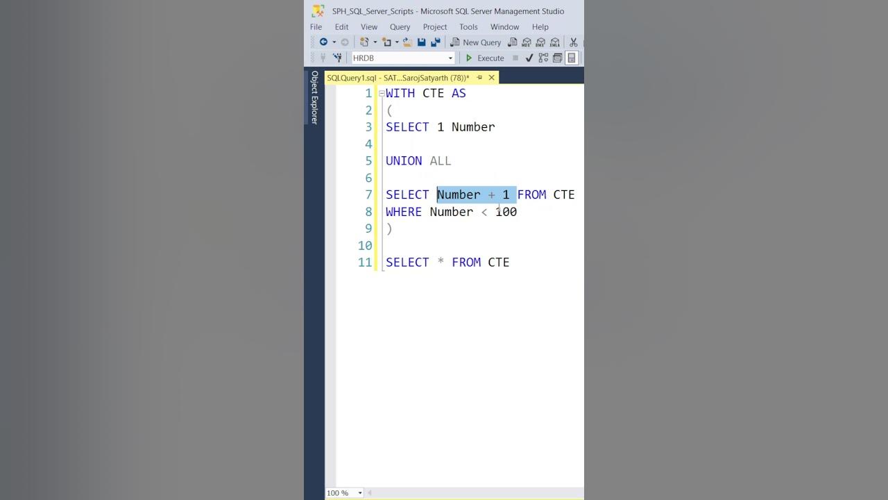 SECRET OF SQL SERVER PRINTING NUMBERS 1 To 100 IN SQL SERVER YouTube 5-telegraph
