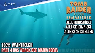 Tomb Raider 2 Remastered - PS4 Version | Der 100% Walktrough Guide Part 4 Das Wrack der Maria Doria