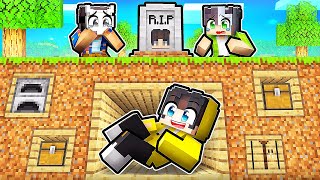 Mezarımın Altına Ev yapıp Arkadaşlarımı TROLLEDİM!🪦 - Minecraft