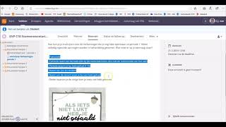 Its Learning uitleg inschrijvingen herkansingen