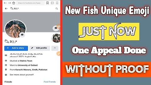 How to create Fish name facebook id without Proof 2023 | create unique emoji 😈 name facebook Id