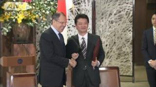 「北方領土問題は棚上げせず議論」日ロ外相会談（12/01/28）