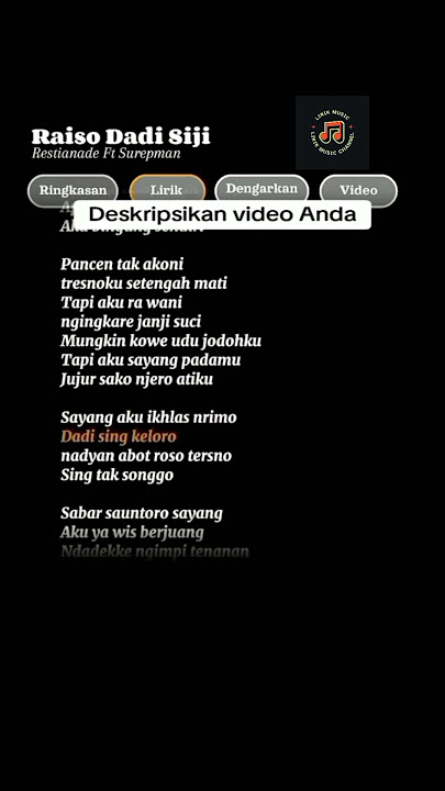 Roso ati ra tenang mikire selingkuhan tansah tk awang