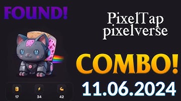 PixelTap Daily Combo Pixelverse june 11 secret millions coins #pixeltap #pixelverse