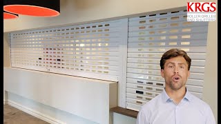 KRGS Series II Slotted Aluminium Roller Shutter – Sleek, Lightweight Shopfront Security