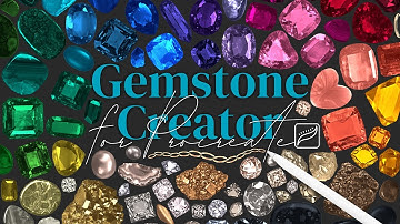 Gemstone Creator Brush Set for Procreate - Complete Walkthrough and Tutorial