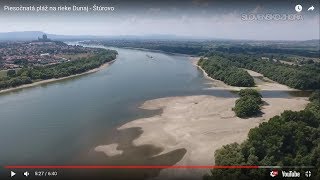 Piesočnatá pláž na rieke Dunaj - Štúrovo