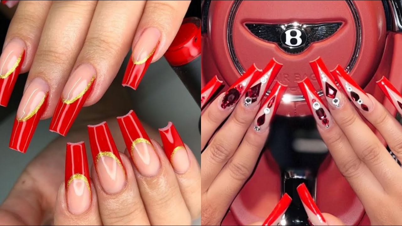 9. "Trendy Baddie Acrylic Nails: The Ultimate Accessory for a Badass Look" - wide 3