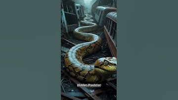 Mysterious | Python in the middle of an abandoned forest & an abandoned train wreck #snake