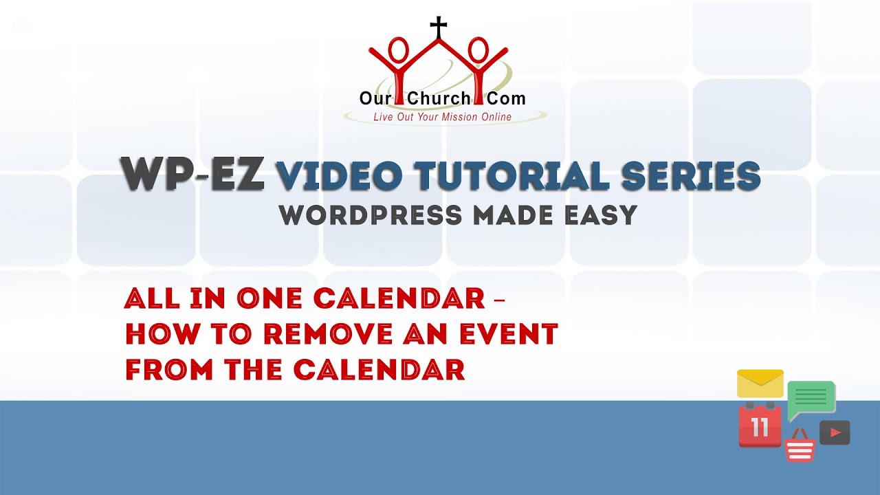 All In One Calendar How To Remove An Event From The Calendar YouTube All In One Calendar How To Remove An Event From The Calendar YouTube