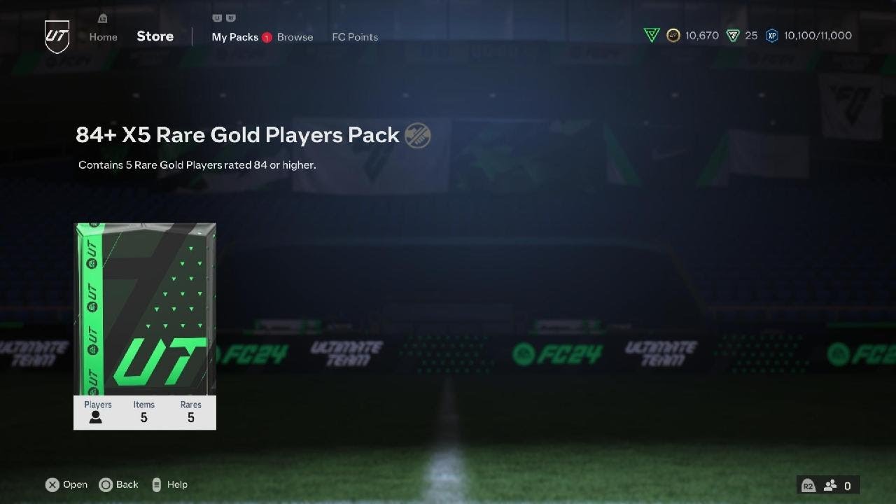 EA SPORTS FC 24- 84+ x5 RARE GOLD PLAYERS PACK.. PACKED 100k PLAYER…