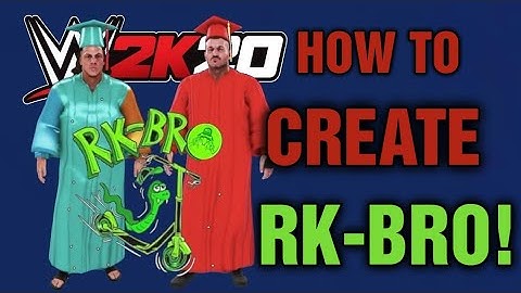 How To Create RK-BRO Graduation Attire! WWE 2K20 Creation