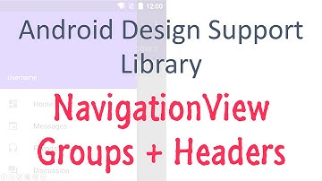 271 Android NavigationView Groups And Headers |