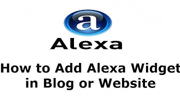 How to Add Alexa Widget in Blog or Website