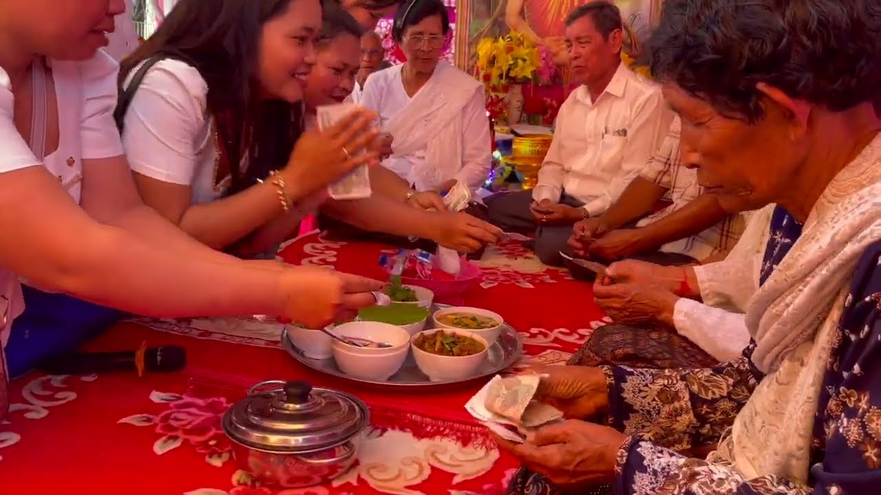 We’re attending a prayer bun ceremony at a relative's house in Palang village