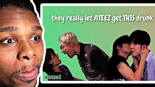 REACTING TO ATEEZ HAVING A BIT TOO  MUCH TO DRINK