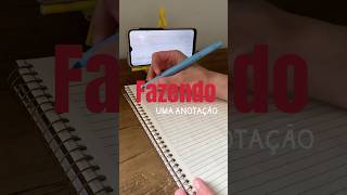 Fazendo uma anotação #anotações #escola #resumo #materialescolar