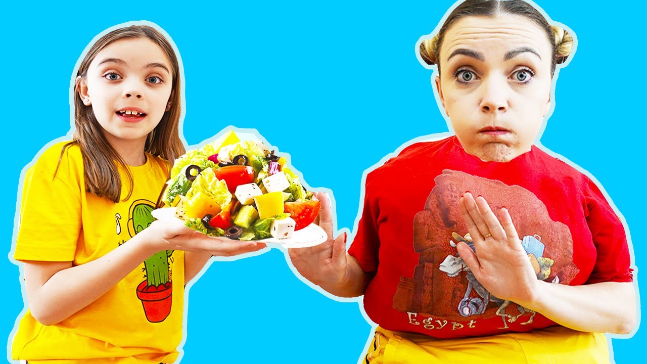 JASMINA o invata pe mami SA MANANCE SANATOS !