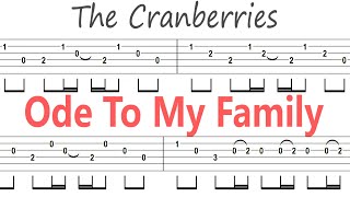 The Cranberries - Ode To My Family / Guitar Solo Tab+BackingTrack