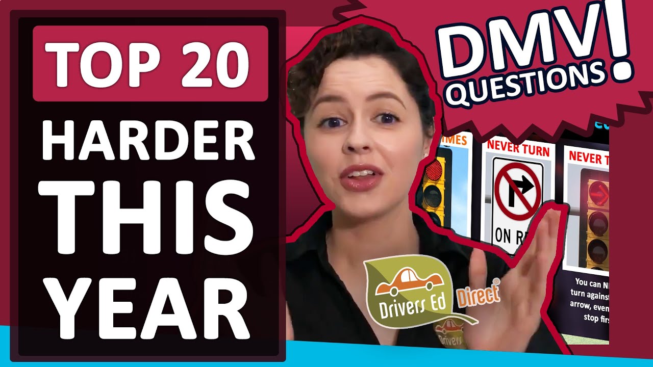 Popular DMV Test Questions TOP 20 Trending Harder Part 1 DMV Questions Wrong More than