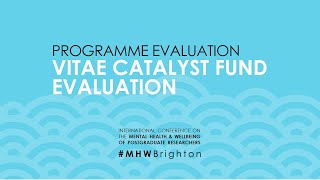 Vitae's Research England / Office for Students Catalyst Fund Programme Evaluation