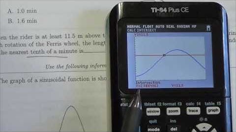 Math 30-2 Sinusoidal Functions Review MC#4