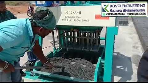 Hollow Solid Bricks Making Production Process Video Coimbatore
