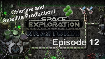 Chlorine and Satellite Production | Factorio Space Exploration & Krastorio Playthrough | Episode 12