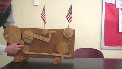 Flag waving machine////Homemade Science with Bruce Yeany