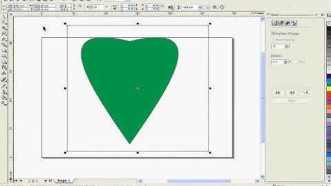 CorelDRAW ve led trai tim