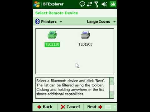 How to Pair the Motorola MC75 to an Oneil 2Te Printer via BlueTooth