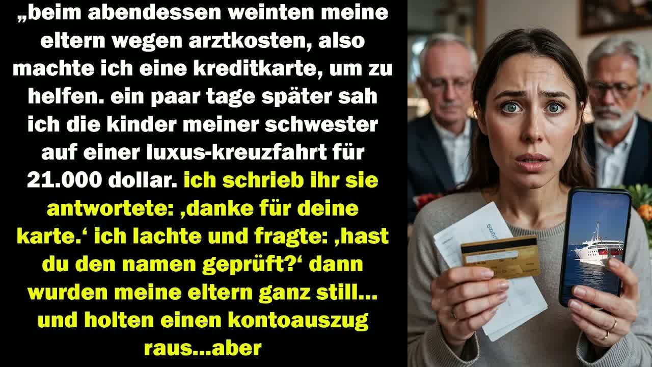 Meine Eltern Weinten Wegen Rechnungen Doch Dann Fand Ich Meine Kreditkarte Auf Der Kreuzfahrt