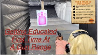 OMG 😳 Getting Educated | First Time At A Gun Range | #tinabibbstv | See How I Did | #quickshot